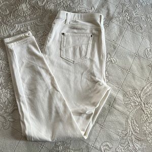 Jeggings, Time and Tru brand, off-white, maybe cream.